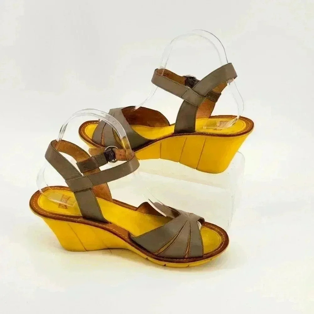 CAMPER WEDGE  CASUAL LEATHER SANDALS